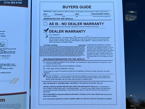 Used 2022 Jeep Compass Limited image 26