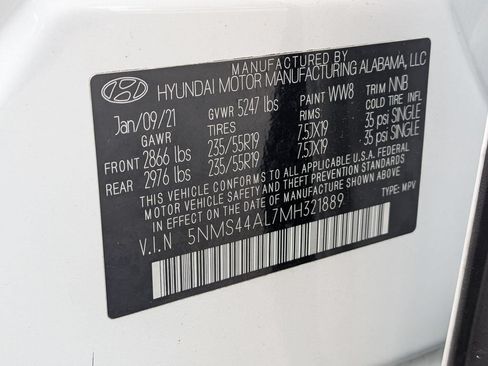 Used 2021 Hyundai Santa Fe Limited FWD image 30