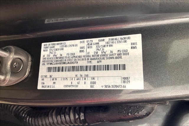 Used 2021 Ford Escape SEL w/ SEL Stealth AWD Package image 37