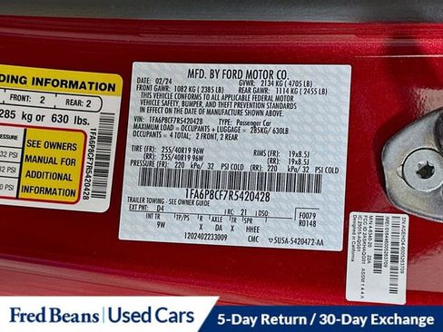 Used 2024 Ford Mustang GT Premium image 29