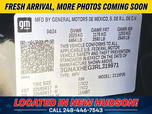 Used 2024 Chevrolet Equinox LS w/ LPO, Floor Liner Package FWD image 6