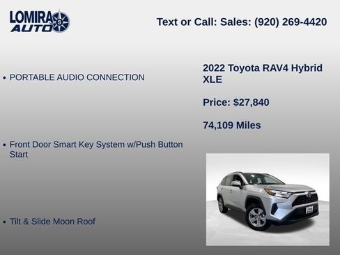 Used 2022 Toyota RAV4 XLE w/ Convenience Package AWD/4WD image 21
