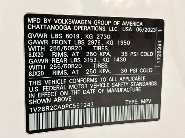 Certified 2023 Volkswagen Atlas SEL AWD/4WD image 37