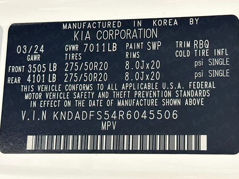 Used 2024 Kia EV9 Land AWD/4WD image 37