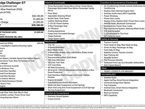 Used 2023 Dodge Challenger GT w/ Blacktop Package RWD image 29