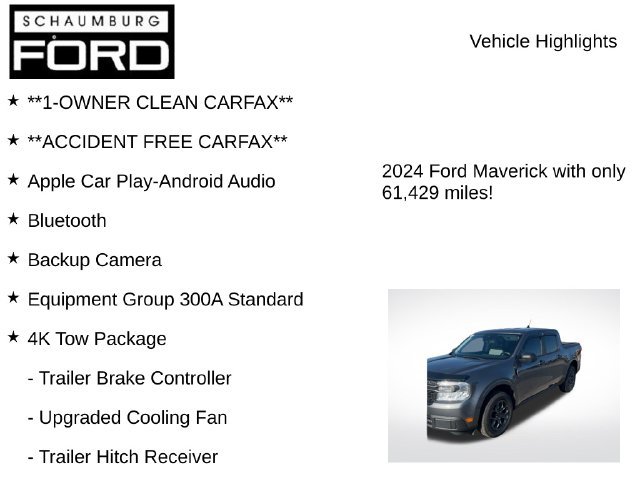 Used 2024 Ford Maverick XLT w/ Equipment Group 300A Standard AWD/4WD image 8