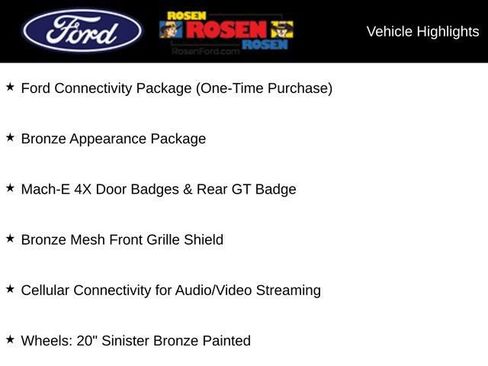 New 2025 Ford Mustang Mach-E GT w/ Bronze Appearance Package AWD/4WD image 54