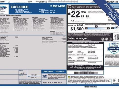 Used 2022 Ford Explorer XLT w/ Equipment Group 202A AWD/4WD image 25