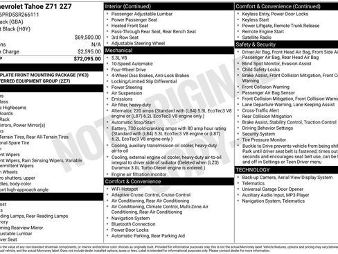 Certified 2025 Chevrolet Tahoe Z71 AWD/4WD image 34