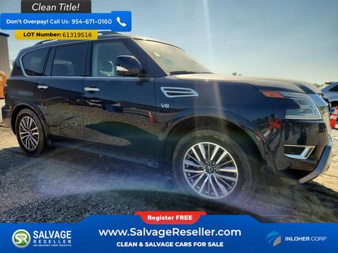Used 2021 Nissan Armada SL w/ Captain's Chairs Package RWD image 5