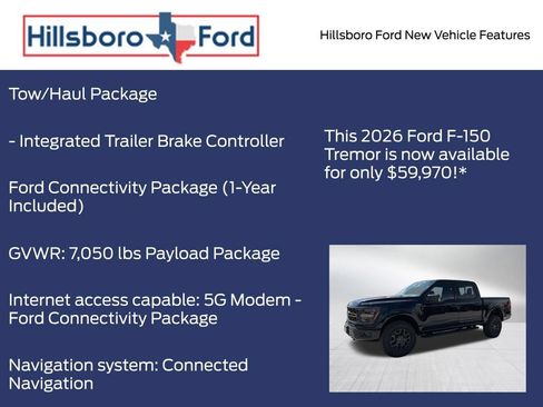 New 2026 Ford F150 Tremor w/ Tow/Haul Package AWD/4WD image 10