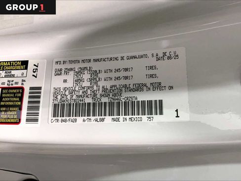 Certified 2025 Toyota Tacoma SR image 33