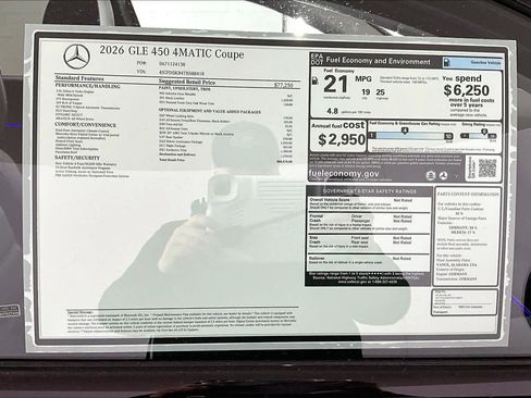 New 2026 Mercedes-Benz GLE 450 4MATIC Coupe image 17