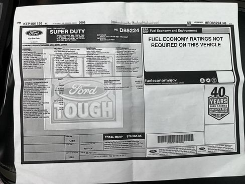 Used 2017 Ford F350 Platinum w/ Platinum Ultimate Package image 30