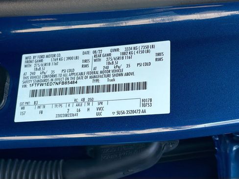 Used 2022 Ford F150 XLT w/ Equipment Group 302A High AWD/4WD image 43
