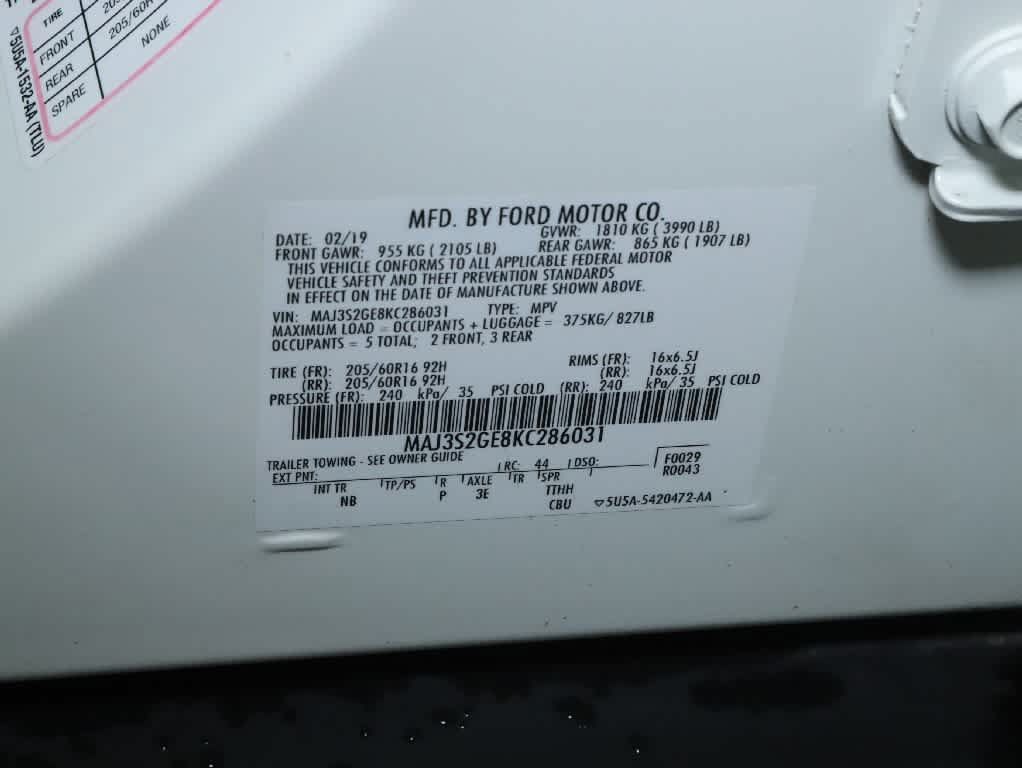Used 2019 Ford EcoSport SE FWD image 21