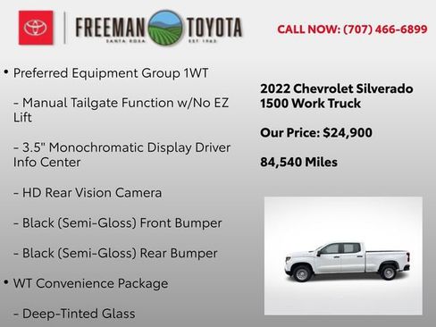 Used 2022 Chevrolet Silverado 1500 W/T w/ Trailering Package RWD image 10