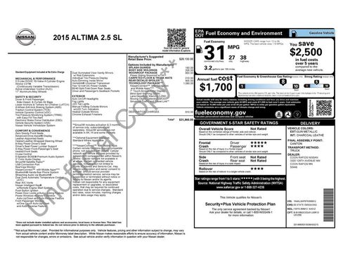 Used 2015 Nissan Altima 2.5 SL w/ Technology Package FWD image 29