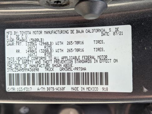 Used 2021 Toyota Tacoma TRD Off-Road AWD/4WD image 50