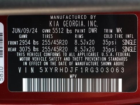 Used 2024 Kia Sorento X-Line EX image 48