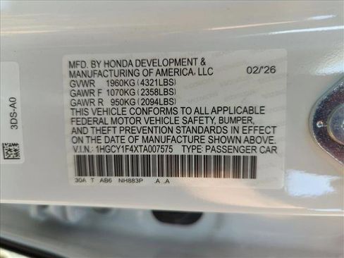 New 2026 Honda Accord SE image 17