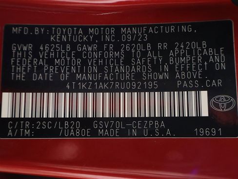 Used 2024 Toyota Camry XSE w/ Navigation Package image 58