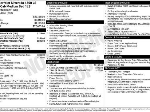 Used 2016 Chevrolet Silverado 1500 LS w/ Trailering Package AWD/4WD image 2