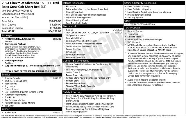 Used 2024 Chevrolet Silverado 1500 LT Trail Boss w/ Protection Package AWD/4WD image 67
