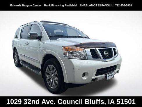 Used 2015 Nissan Armada Platinum w/ 2nd Row Captain Seat Package AWD/4WD image 1