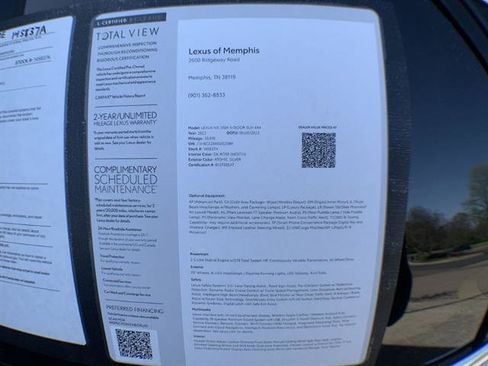 Certified 2022 Lexus NX 350h NX 350h Luxury w/ Vision Package image 26