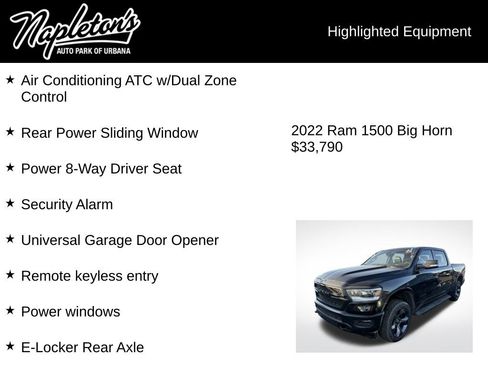 Used 2022 RAM 1500 Big Horn w/ Built-to-serve Edition image 7