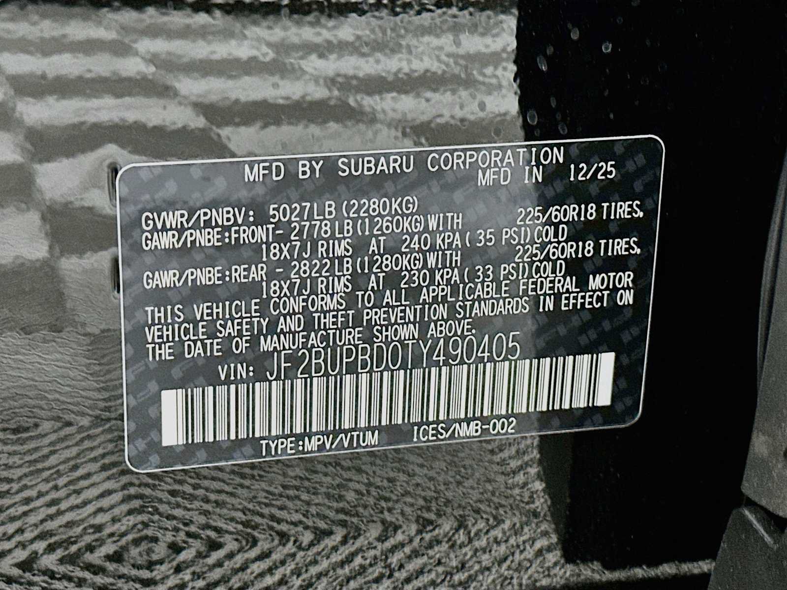 Certified 2026 Subaru Outback Premium AWD/4WD image 31