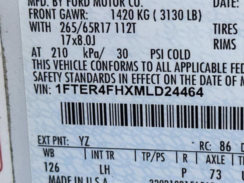 Used 2021 Ford Ranger XLT w/ Equipment Group 302A High image 31