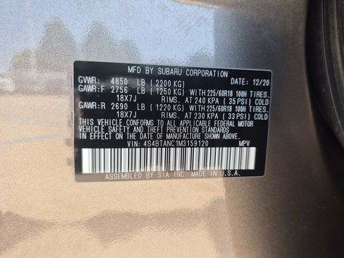 Used 2021 Subaru Outback Limited w/ Popular Package #2 AWD/4WD image 37