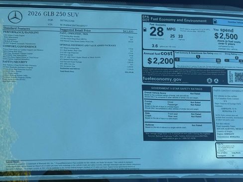 New 2026 Mercedes-Benz GLB 250 image 31