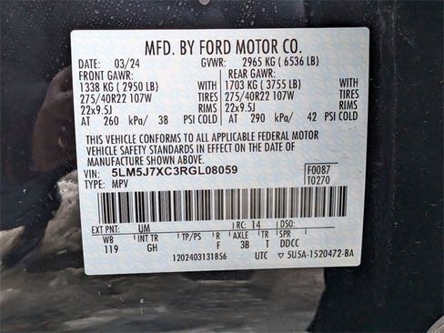 Used 2024 Lincoln Aviator Reserve w/ Equipment Group 201A image 27