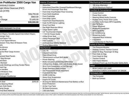 Used 2020 RAM ProMaster 2500 FWD image 7