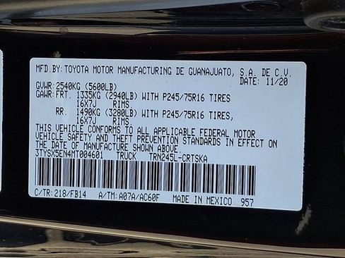 Used 2021 Toyota Tacoma SR w/ SX Package AWD/4WD image 30