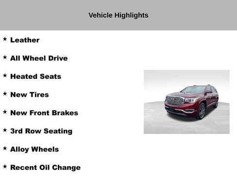 Used 2018 GMC Acadia Denali w/ Technology Package AWD/4WD image 9