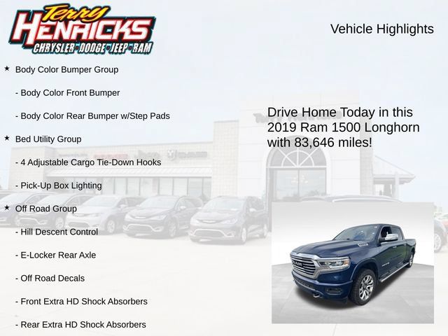 Used 2019 RAM 1500 Longhorn AWD/4WD image 4