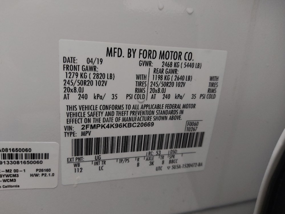 Used 2019 Ford Edge Titanium w/ Cold Weather Package AWD/4WD image 33