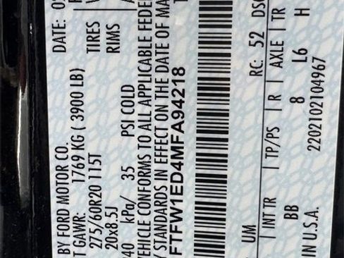 Used 2021 Ford F150 Platinum w/ Equipment Group 701A High image 36