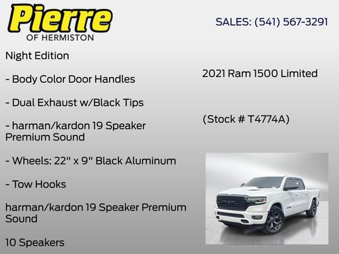 Used 2021 RAM 1500 Limited w/ Night Edition AWD/4WD image 24