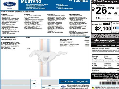 Used 2024 Ford Mustang Premium image 2