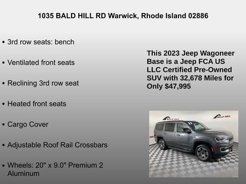 Used 2023 Jeep Wagoneer 4WD w/ Premium Group I image 32