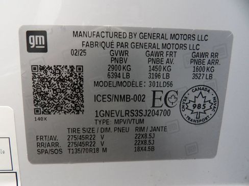 Used 2025 Chevrolet Traverse RS w/ LPO, Floor Liner Package AWD/4WD image 64