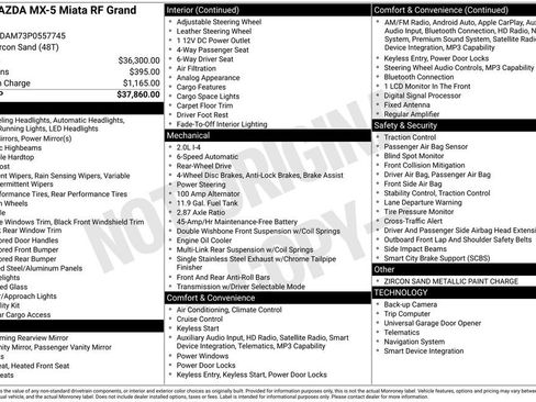 Used 2023 MAZDA MX-5 Miata Grand Touring image 26