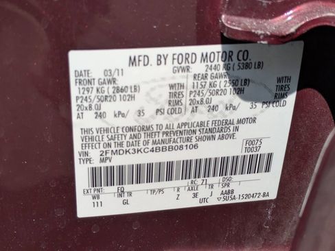 Used 2011 Ford Edge Limited w/ 302A Rapid Spec Order Code image 23