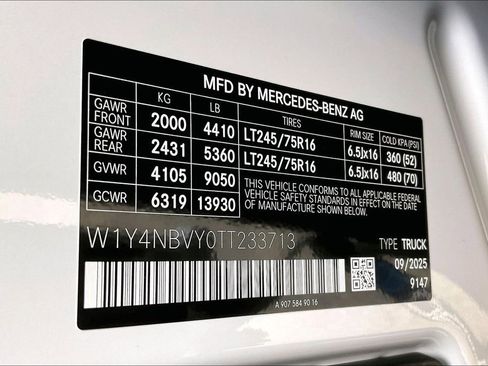 New 2026 Mercedes-Benz Sprinter 2500 image 12