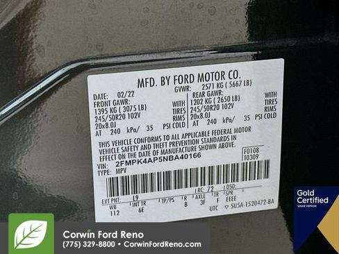 Certified 2022 Ford Edge ST w/ Cargo Accessory Package AWD/4WD image 36